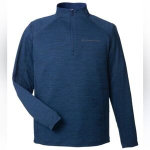 Vineyard Vines Kids Performance Blue Quarter-Zip Sweater